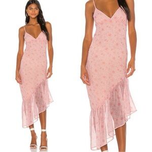 Privacy Please Pink Asymmetrical Dress